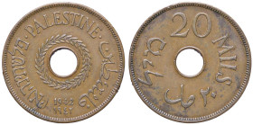 ESTERE - PALESTINA - Occupazione Inglese (1927-1948) - 20 Mils 1942 Kr. 5a BT

Status: BB+