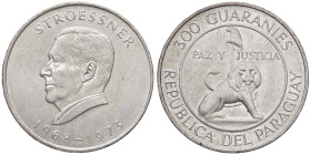 ESTERE - PARAGUAY - Repubblica - 300 Guaranies 1973 - Presidente Stroessner Kr. 29 AG

Status: qFDC