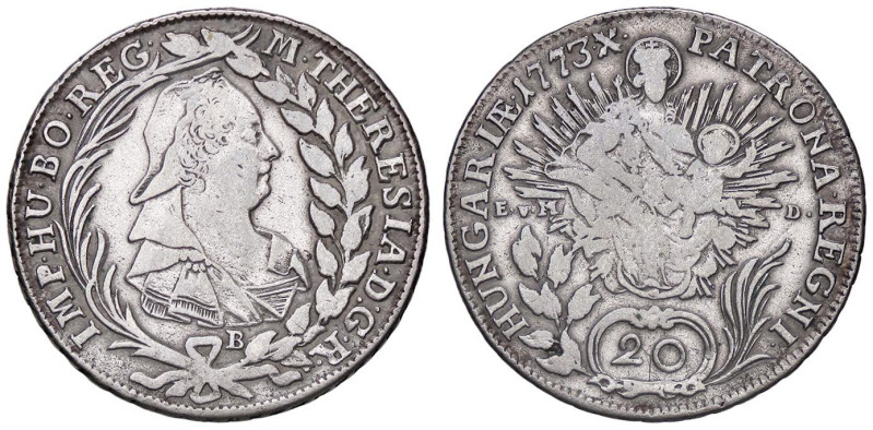 ESTERE - UNGHERIA - Maria Teresa (vedova) (1765-1780) - 20 Krajczar 1773 Kr. 390...