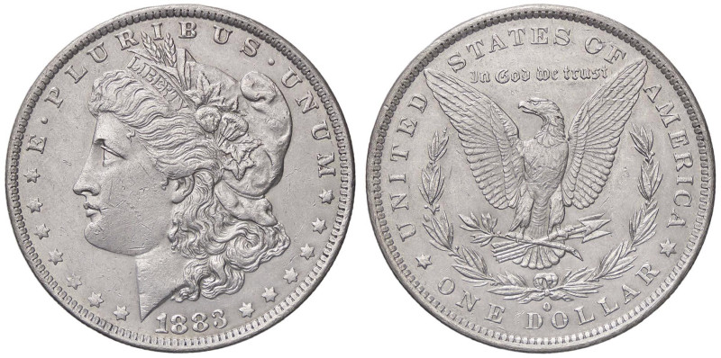 ESTERE - U.S.A. - Dollaro 1883 O - Morgan Kr. 110 AG Colpetto

Status: SPL