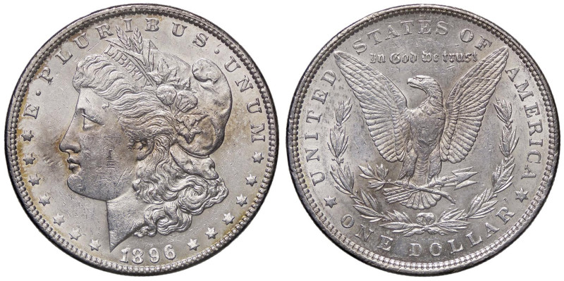 ESTERE - U.S.A. - Dollaro 1896 - Morgan Kr. 110 AG

Status: qSPL/SPL