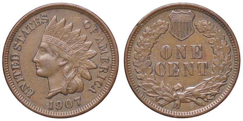 ESTERE - U.S.A. - Cent 1907 Kr. 90a CU

Status: SPL