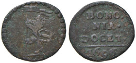 Rame Pontificio da Alessandro VIII a Clemente XII, parte II - BOLOGNA - Innocenzo XII (1691-1700) - Quattrino 1696 Munt. 149e R (CU g. 2,08)

Status...