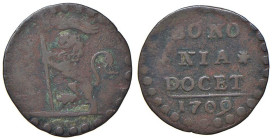 Rame Pontificio da Alessandro VIII a Clemente XII, parte II - BOLOGNA - Clemente XI (1700-1721) - Quattrino 1709 Munt. 221a (CU g. 2)

Status: MB-BB