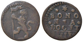 Rame Pontificio da Alessandro VIII a Clemente XII, parte II - BOLOGNA - Clemente XI (1700-1721) - Quattrino 1713 Munt. 221c (CU g. 1,94)

Status: qB...