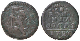 Rame Pontificio da Alessandro VIII a Clemente XII, parte II - BOLOGNA - Clemente XI (1700-1721) - Quattrino 1720 Munt. 221h RRR (CU g. 2,25)

Status...