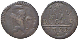 Rame Pontificio da Alessandro VIII a Clemente XII, parte II - BOLOGNA - Innocenzo XIII (1721-1724) - Quattrino 1721 Munt. 48 var. II RR (CU g. 2,11)
...