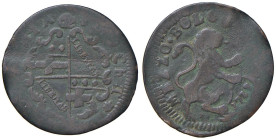 Rame Pontificio da Alessandro VIII a Clemente XII, parte II - BOLOGNA - Benedetto XIII (1724-1730) - Mezzo bolognino 1727 Munt. 38a R (CU g. 5,45)

...