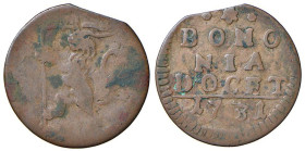 Rame Pontificio da Alessandro VIII a Clemente XII, parte II - BOLOGNA - Clemente XII (1730-1740) - Quattrino 1731 Munt. 195 R (CU g. 2)

Status: MB
