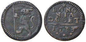 Rame Pontificio da Alessandro VIII a Clemente XII, parte II - BOLOGNA - Clemente XII (1730-1740) - Quattrino 1733 Munt. 195b (CU g. 2,11)

Status: q...