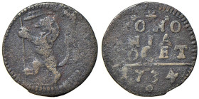 Rame Pontificio da Alessandro VIII a Clemente XII, parte II - BOLOGNA - Clemente XII (1730-1740) - Quattrino 1734 Munt. 195c R (CU g. 2,08)

Status:...