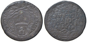 Rame Pontificio da Alessandro VIII a Clemente XII, parte II - FERRARA - Clemente XI (1700-1721) - Mezzo baiocco A. XIX Munt. 248 (CU g. 6,4)

Status...