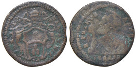 Rame Pontificio da Alessandro VIII a Clemente XII, parte II - FERRARA - Clemente XI (1700-1721) - Quattrino A. XIX Munt. 250 var. I (CU g. 1,64)

St...