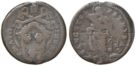 Rame Pontificio da Alessandro VIII a Clemente XII, parte II - GUBBIO - Innocenzo XII (1691-1700) - Quattrino A. III Munt. 191 (CU g. 3)

Status: meg...