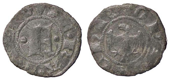 ZECCHE ITALIANE - FERRARA - Obizzo III D'Este (1344-1352) - Denaro CNI 1/6; MIR ...