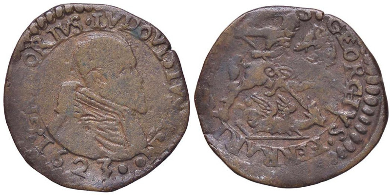 ZECCHE ITALIANE - FERRARA - Gregorio XV (1621-1623) - Quattrino 1623 CNI 77; Mun...