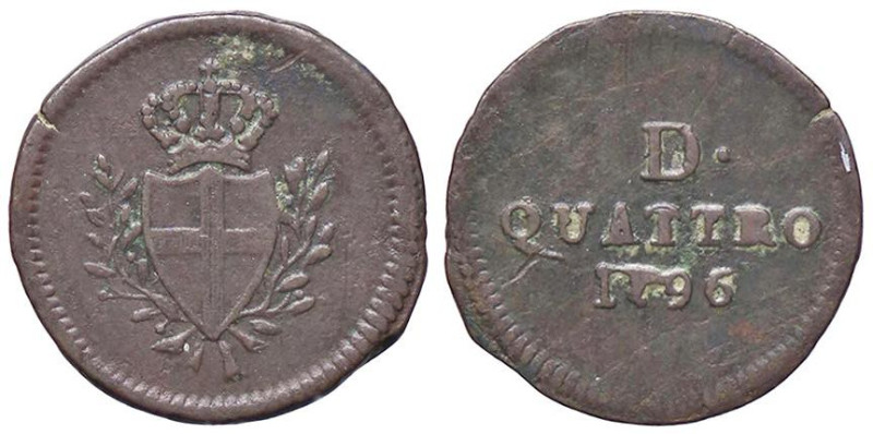 ZECCHE ITALIANE - GENOVA - Dogi Biennali (terza fase, 1637-1797) - 4 Denari 1796...