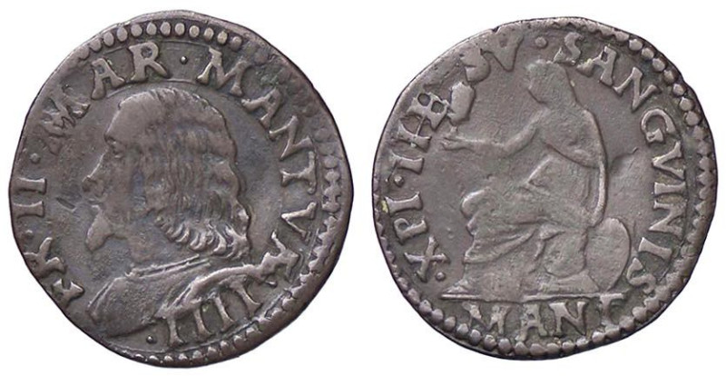 ZECCHE ITALIANE - MANTOVA - Francesco II (1484-1519) - Doppio sesino CNI 87/114;...