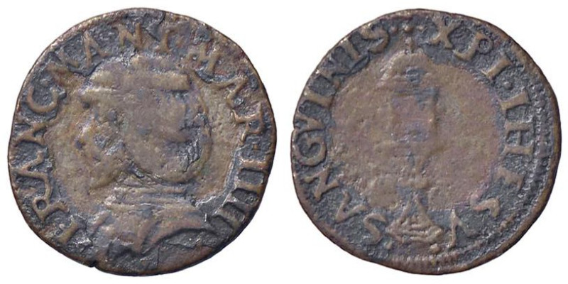 ZECCHE ITALIANE - MANTOVA - Francesco II (1484-1519) - Quattrino CNI 170/192; MI...