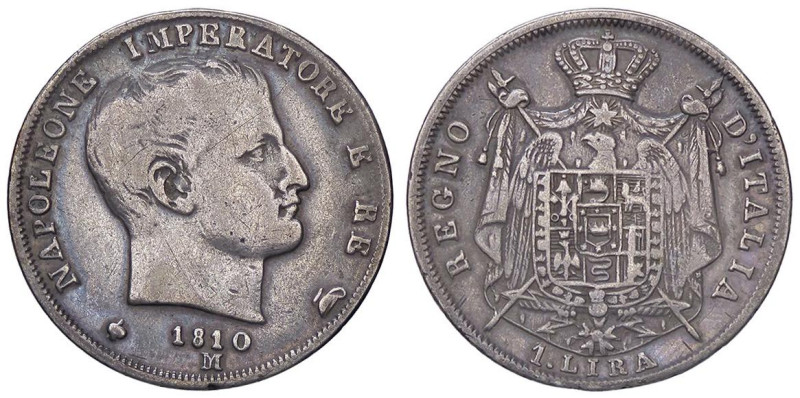 ZECCHE ITALIANE - MILANO - Napoleone I, Re d'Italia (1805-1814) - Lira 1810 Pag....