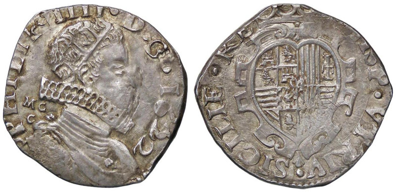 ZECCHE ITALIANE - NAPOLI - Filippo IV (1621-1665) - Tarì 1622 P.R. 30b; MIR 245/...