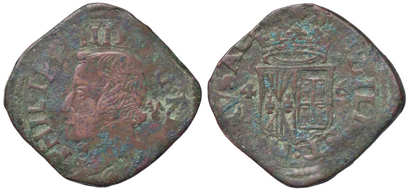 ZECCHE ITALIANE - NAPOLI - Filippo IV (1621-1665) - Grano 1646 P.R. 75; MIR 262/...