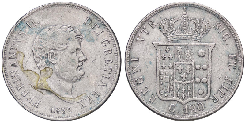 ZECCHE ITALIANE - NAPOLI - Ferdinando II di Borbone (1830-1859) - Piastra 1852 P...