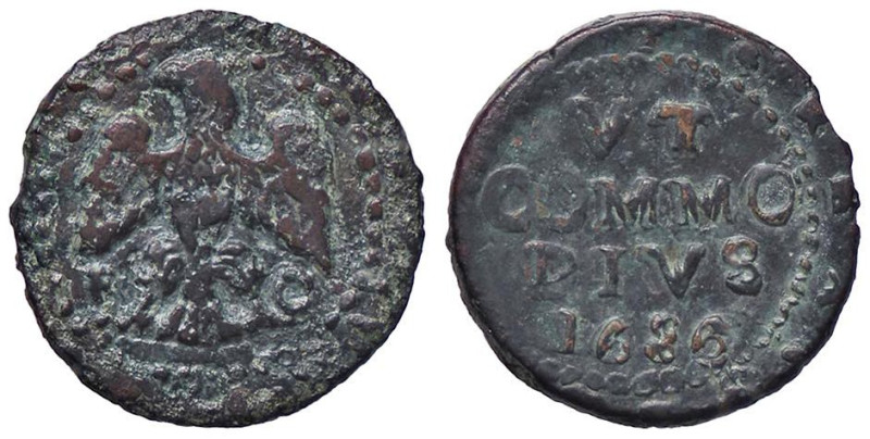 ZECCHE ITALIANE - PALERMO - Carlo II (1674-1700) - Grano 1686 Spahr 57/58; MIR 4...