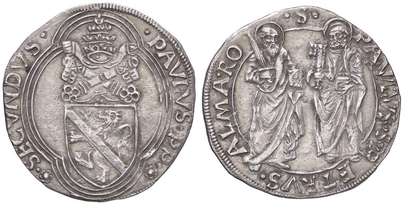 ZECCHE ITALIANE - ROMA - Paolo II (1464-1471) - Grosso (AG g. 3,82) Falso d'epoc...