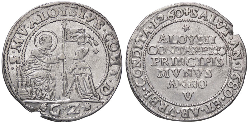 ZECCHE ITALIANE - VENEZIA - Alvise Contarini (1676-1684) - Osella 1680 A. V Pao....