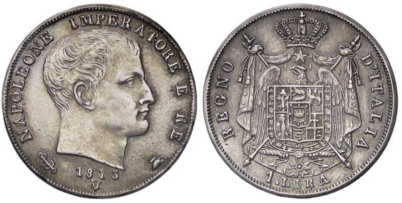 ZECCHE ITALIANE - VENEZIA - Napoleone I, Re d'Italia (1805-1814) - Lira 1813 Pag...