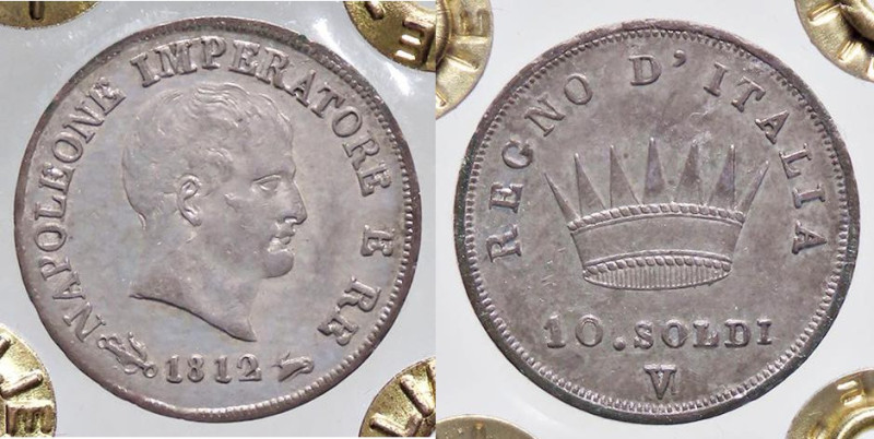 ZECCHE ITALIANE - VENEZIA - Napoleone I, Re d'Italia (1805-1814) - 10 Soldi 1812...