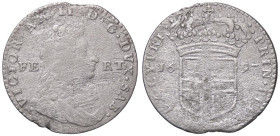 SAVOIA - Vittorio Amedeo II (secondo periodo, 1680-1730) - 5 Soldi 1697 MIR 869e R (MI g. 4)I tipo

Status: MB