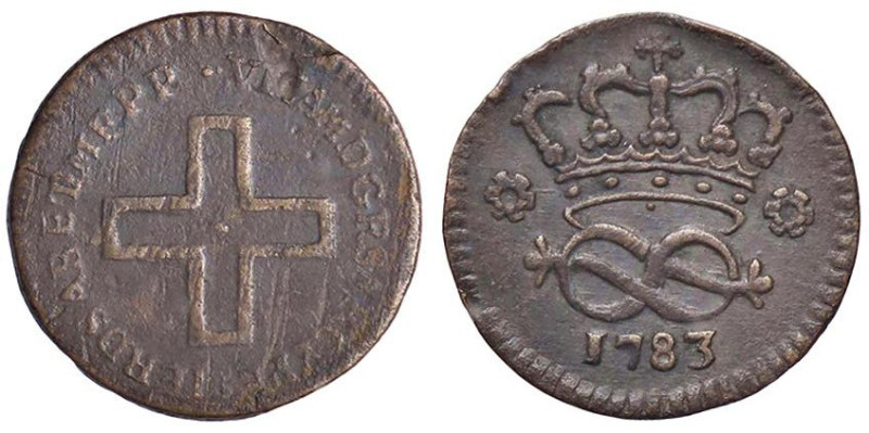 SAVOIA - Vittorio Amedeo III (1773-1796) - 2 Denari 1783 Mont. 428 CU

Status:...