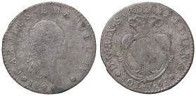 SAVOIA - Carlo Emanuele IV (1796-1800) - 7,6 soldi 1800 CNI 25; Mont. 17 R MI

Status: MB