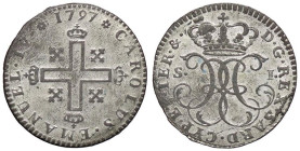 SAVOIA - Carlo Emanuele IV (1796-1800) - Soldo 1797 CNI 5; Mont. 23 R MI Buona argentatura

Status: qSPL