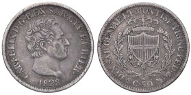 SAVOIA - Carlo Felice (1821-1831) - 50 Centesimi 1828 T (L) Pag. 117; Mont. 115 AG

Status: BB/qBB