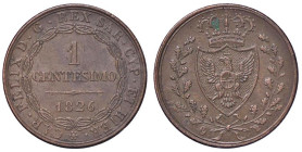 SAVOIA - Carlo Felice (1821-1831) - Centesimo 1826 T (P) Pag. 133; Mont. 139 CU

Status: qSPL