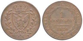 SAVOIA - Carlo Felice (1821-1831) - Centesimo 1826 T (P) Pag. 133; Mont. 139 CU

Status: bel BB