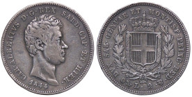 SAVOIA - Carlo Alberto (1831-1849) - 2 Lire 1844 G Pag. 281; Mont. 157 RR AG

Status: qBB