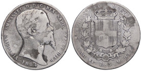 SAVOIA - Vittorio Emanuele II (1849-1861) - 5 Lire 1854 T Pag. 378; Mont. 48 R AG

Status: qMB