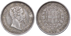 SAVOIA - Vittorio Emanuele II (1849-1861) - 50 Centesimi 1860 M Pag. 427; Mont. 102 AG

Status: SPL