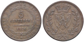SAVOIA - Vittorio Emanuele II Re eletto (1859-1861) - 5 Centesimi 1860 (1826) B Pag. 448; Mont. 133 R CU

Status: BB+