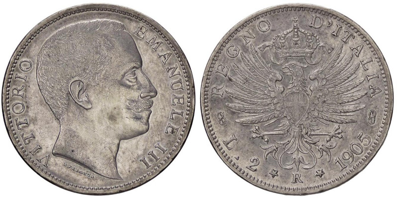 SAVOIA - Vittorio Emanuele III (1900-1943) - 2 Lire 1905 Aquila Pag. 729; Mont. ...