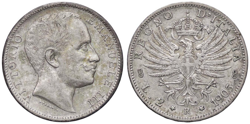 SAVOIA - Vittorio Emanuele III (1900-1943) - 2 Lire 1905 Aquila Pag. 729; Mont. ...