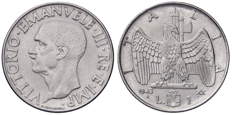 SAVOIA - Vittorio Emanuele III (1900-1943) - Lira 1942 XX Impero Mont. 231; Pag....