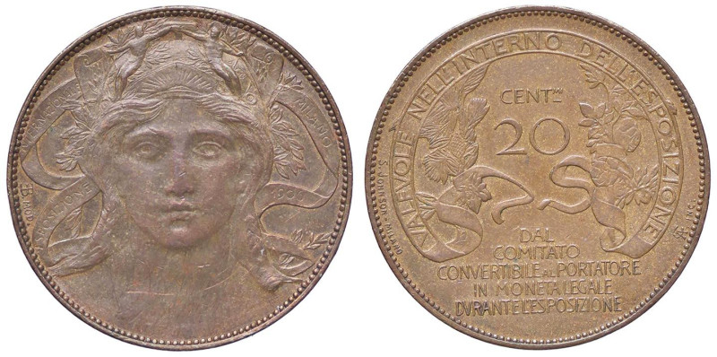 SAVOIA - Vittorio Emanuele III (1900-1943) - 20 Centesimi 1906 Fiera di Milano P...