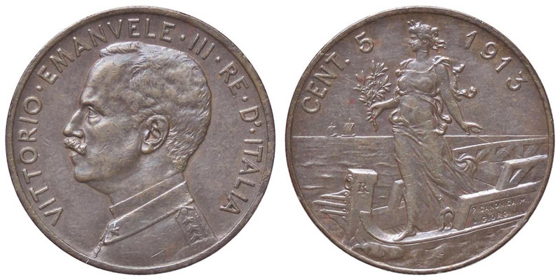 SAVOIA - Vittorio Emanuele III (1900-1943) - 5 Centesimi 1913 Prora Pag. 895; Mo...