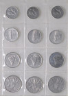 REPUBBLICA ITALIANA - Repubblica Italiana (monetazione in lire) (1946-2001) - Serie 1948-1950 12 valori delle tre annate

Status: qSPL÷qFDC