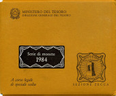 REPUBBLICA ITALIANA - Repubblica Italiana (monetazione in lire) (1946-2001) - Serie zecca 1984 Mont. 20 In confezione - 10 valori

Status: FDC